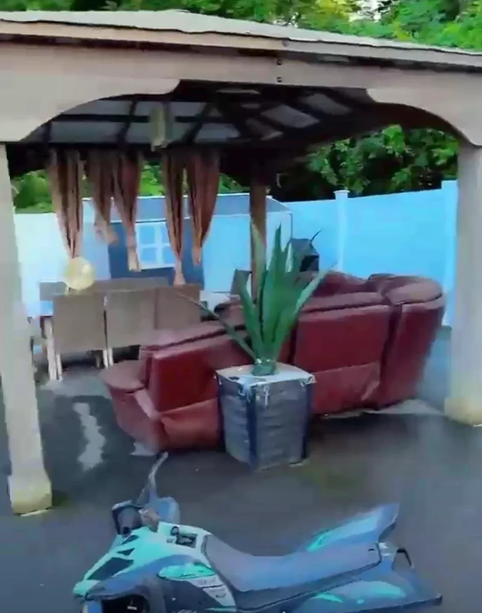 Covered patio area at Sofia’s Home Daycare